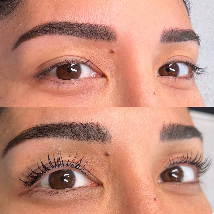 Gorgeous eye lashes after lash lift in St. Johns Fl