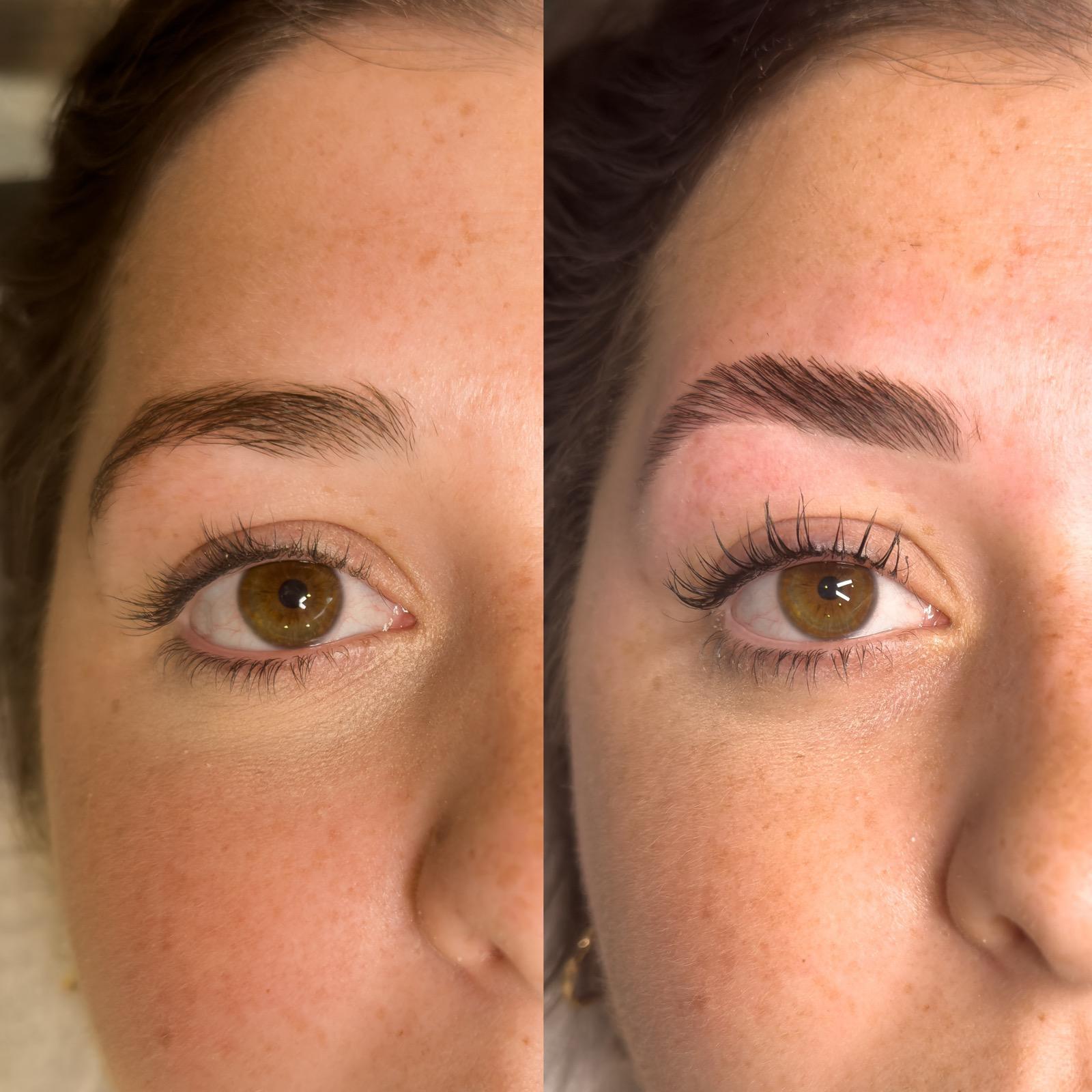 Beautiful Brow Lamination Near Me Before and After 