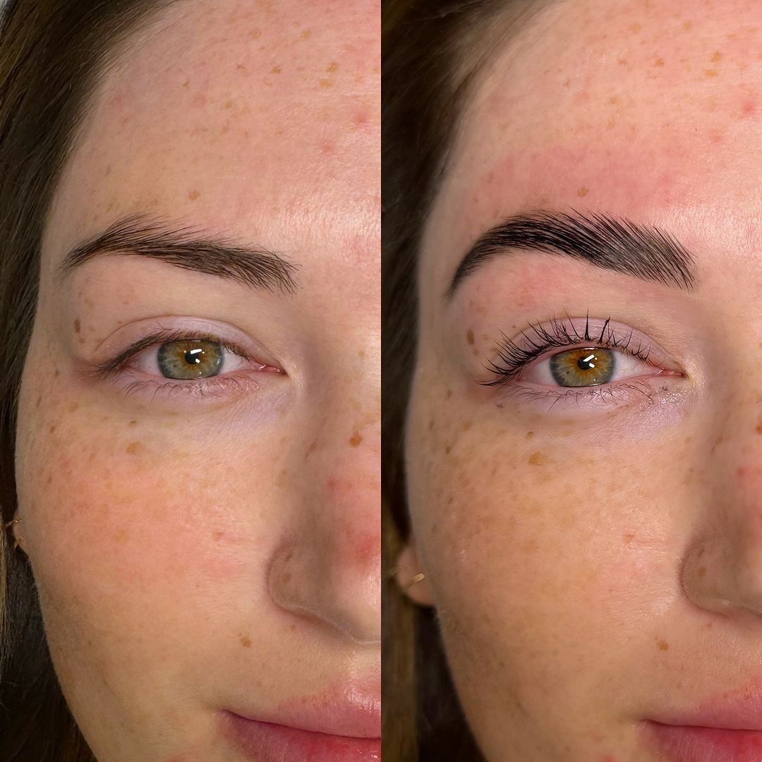 Brow Lamination & Lash Lift Performed in Peaches + Co