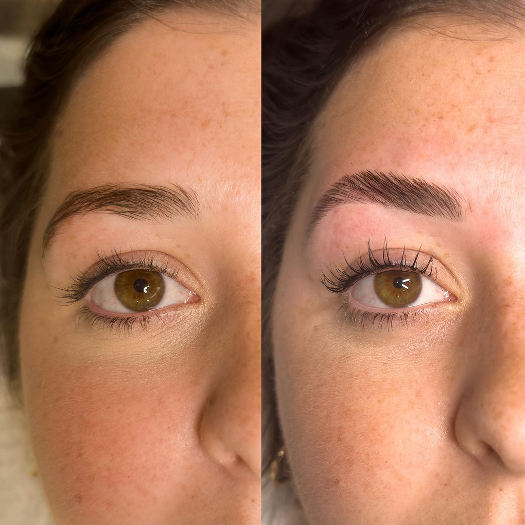 Brow Lamination & Lash Lift Performed in Peaches + Co